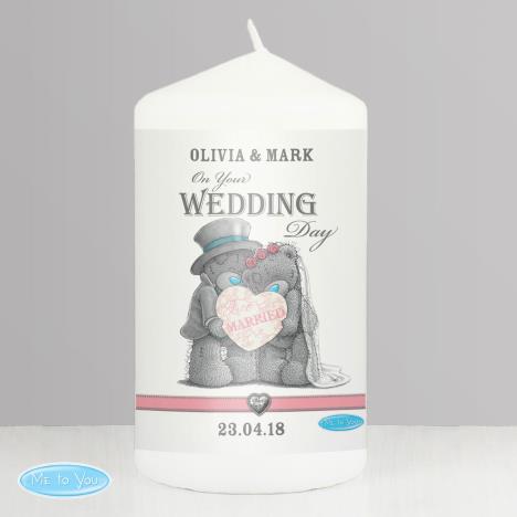 Personalised Me to You Bear Wedding Couple Candle Extra Image 1
